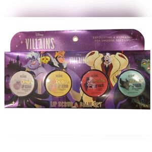 Disney Villians Lip Scrub & Balm Set 💋 4 Pieces